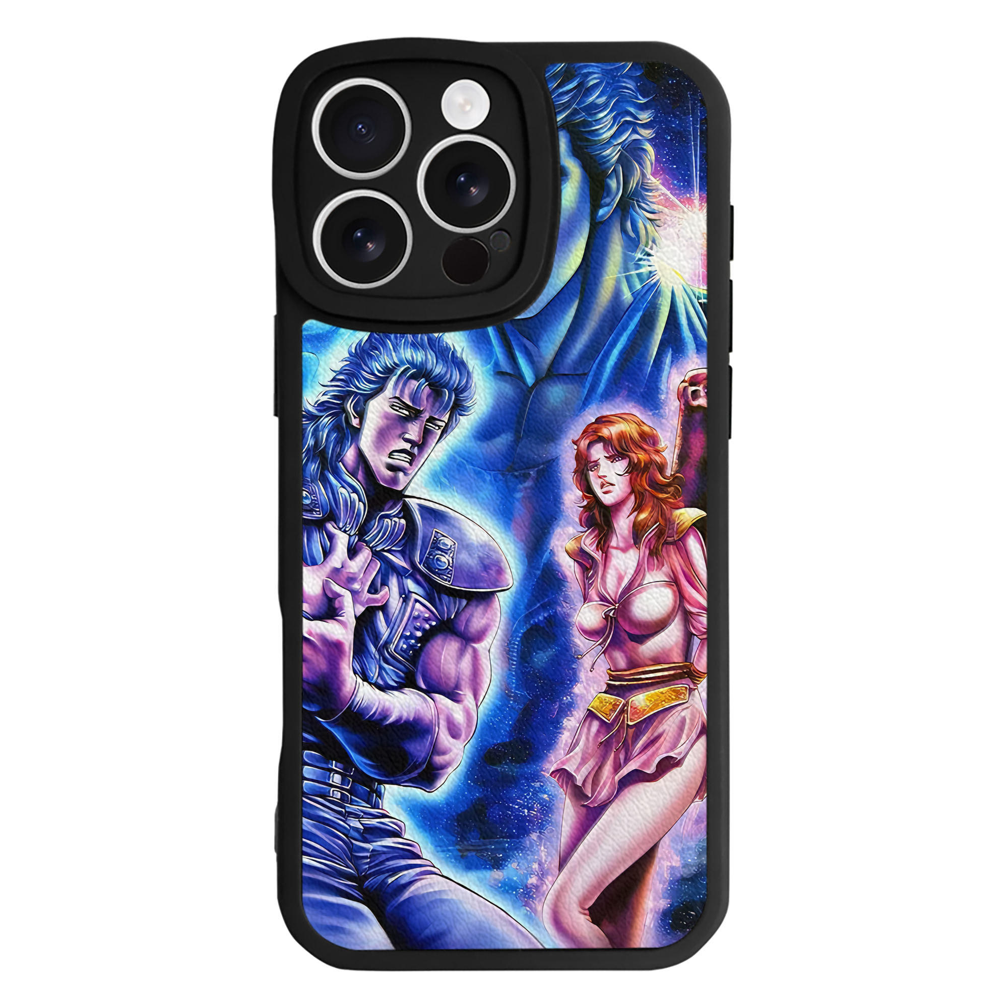 （画像用） 北斗の拳 Fist of the North Star 【iPhone 16シリーズ対応】シリコンスマホケース（レザー調） 材質：シリコン